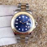 Copy Rolex Yacht-Master 2-Tone Gold / Light Blue Dial Watch